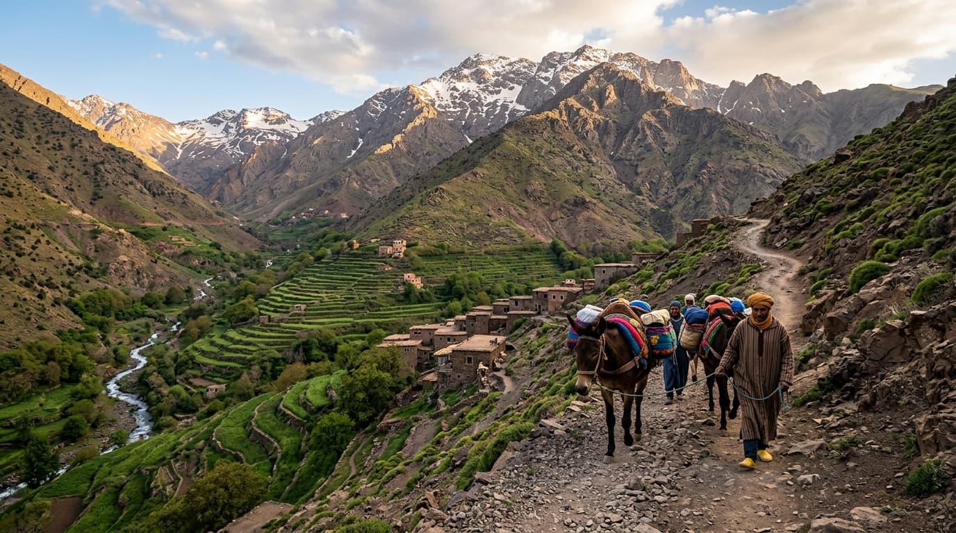 One Week in the High Atlas: Toubkal Summit, Ourika Valley, and Oukaimeden Plateau