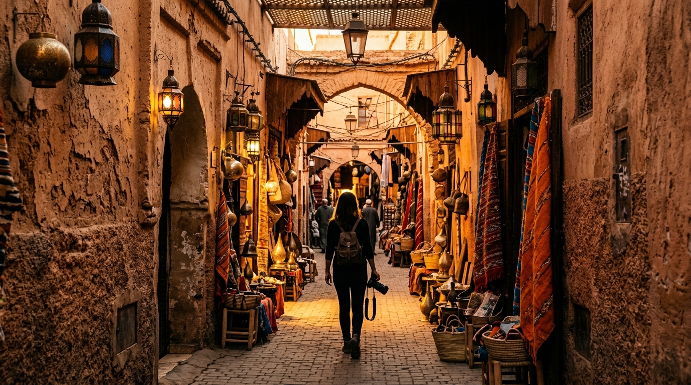 Marrakech Medina Golden Hour Photography Walk