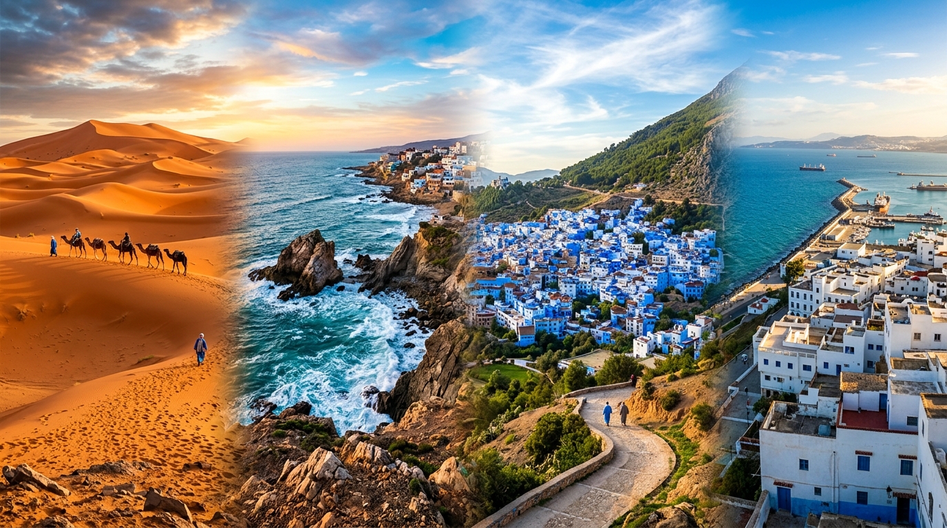 Desert, Coast & Northern Morocco — 10 Days