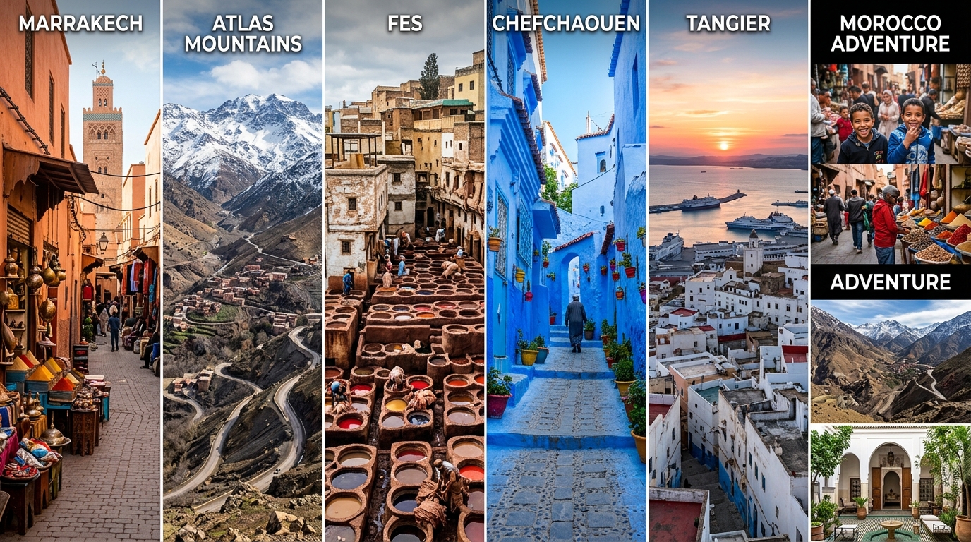 Marrakech to Northern Morocco Full Circuit — 6 Days